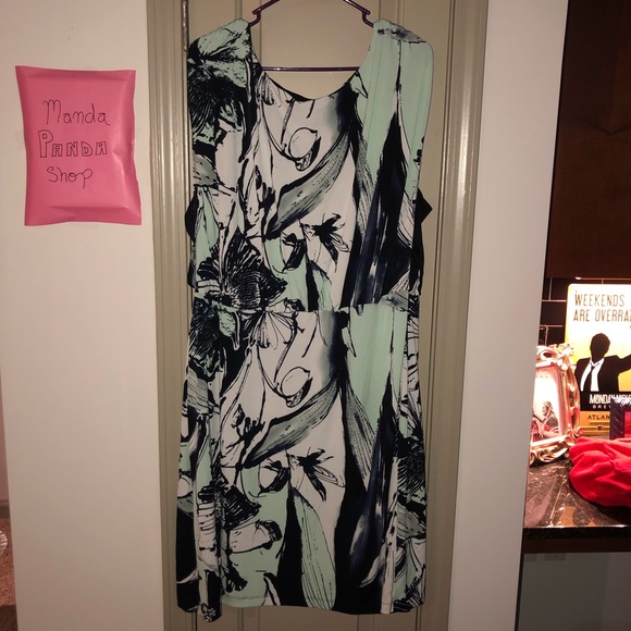 connected apparel Dresses & Skirts - Navy and mint dress